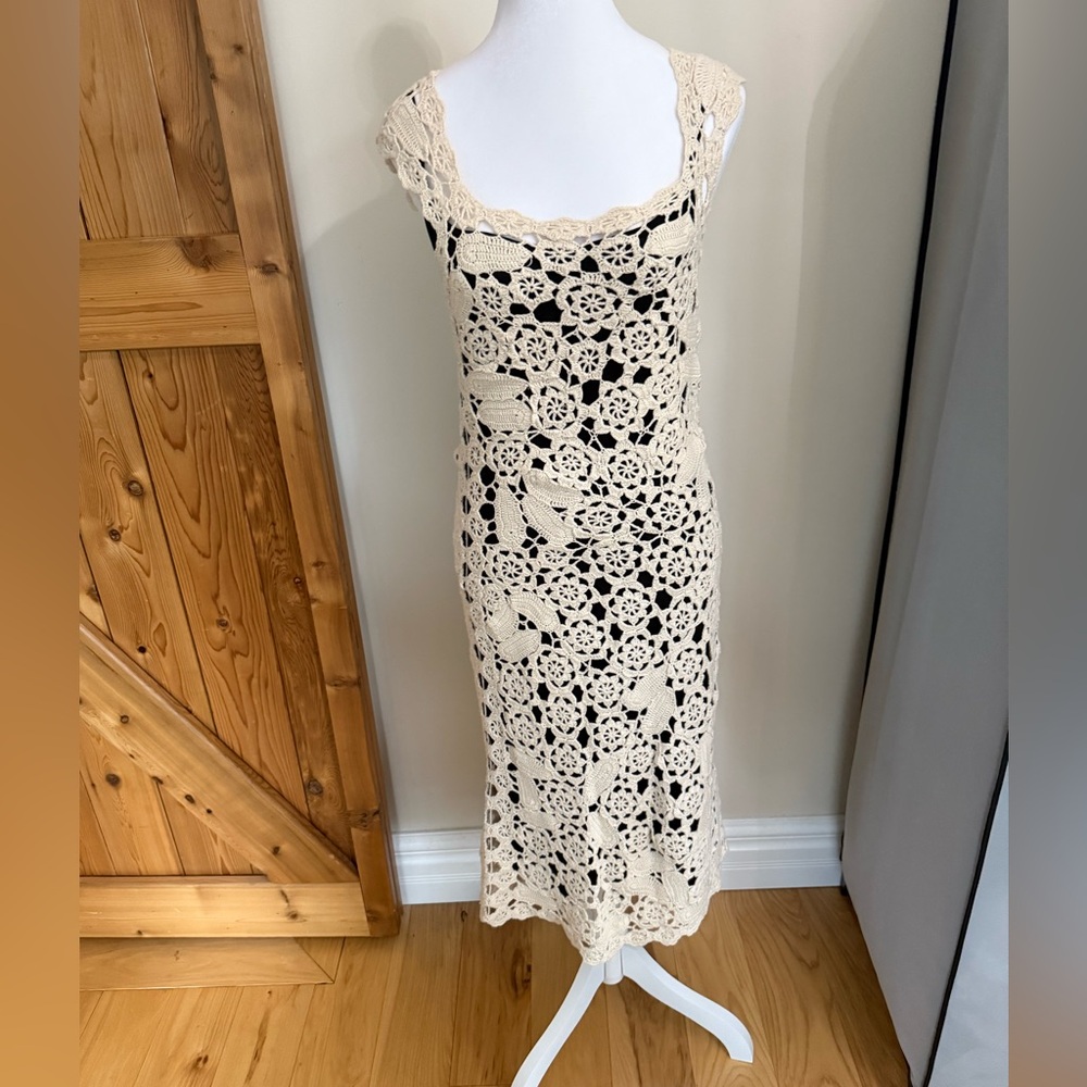 Marc By Marc Jacobs Black and White Sheath Midi Dress - Picture 4 of 11